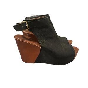 Kork-Ease  Berit Black Sling Wedge.